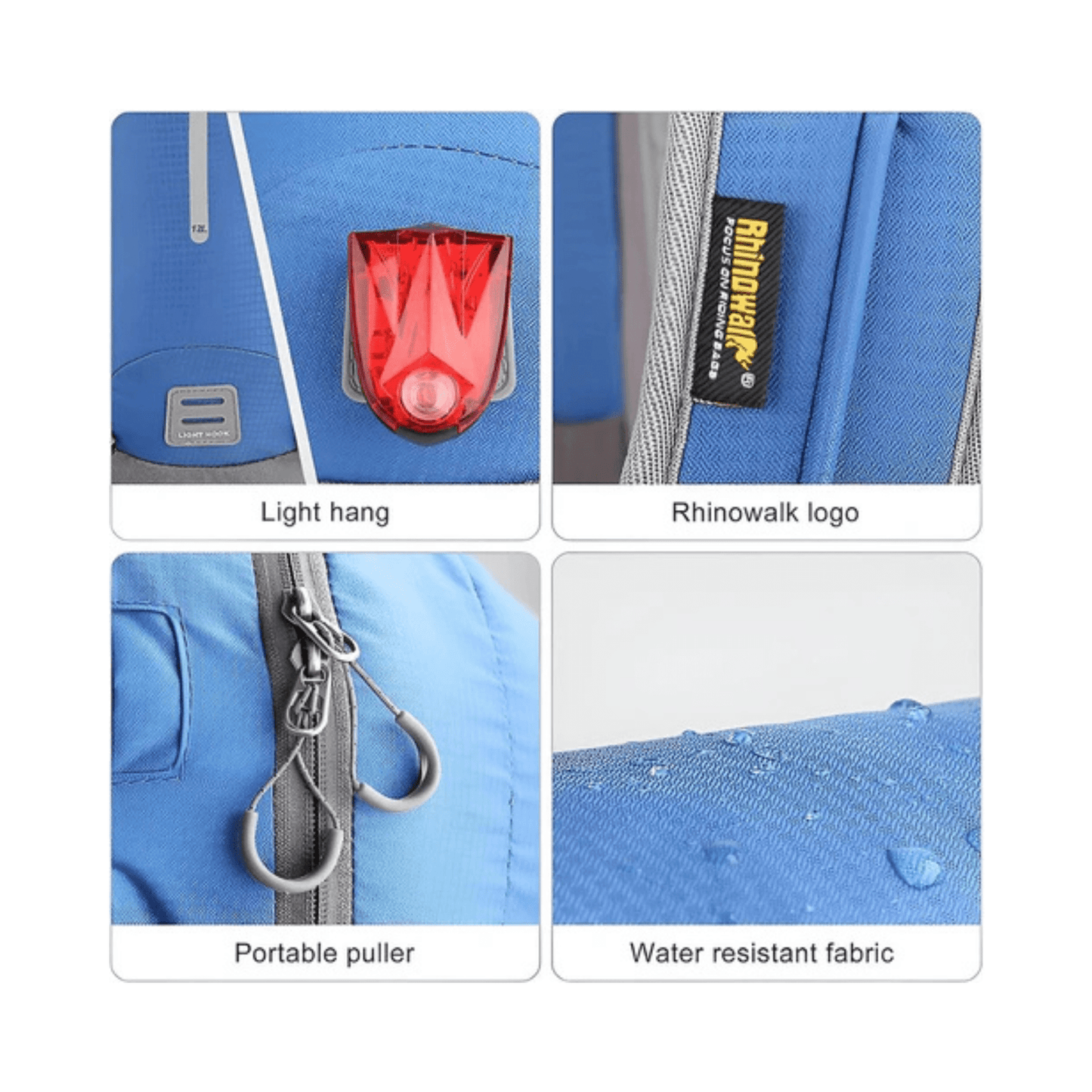 WoYoW® - Wandel Rugzak 12L - Waterdicht - Backpack Fietsen - Waterzak - Blauw