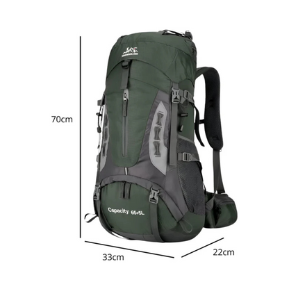 CarryQuest®- Grote Lichtgewicht Nylon Hiking - Voor - Groen