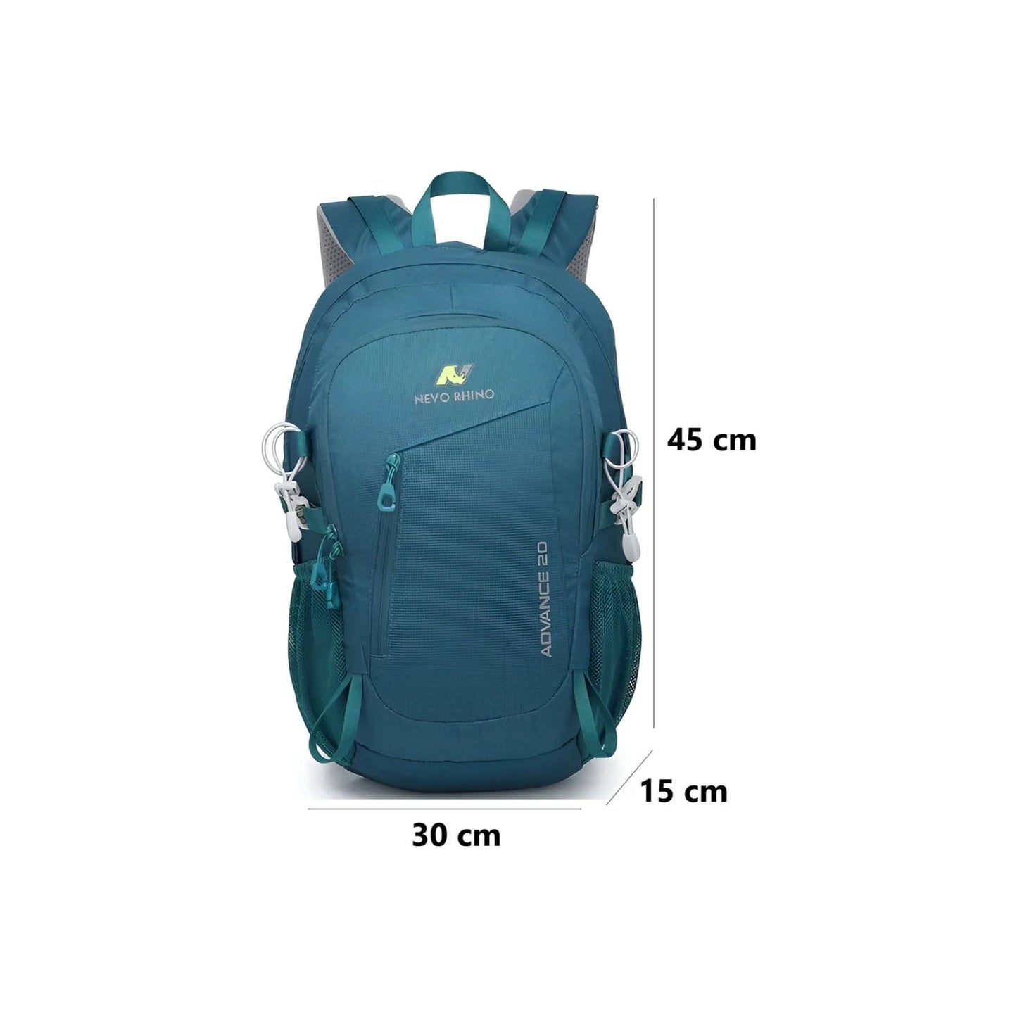 CarryQuest® - 20L Rugzak - Waterafstotend - 45x30x15cm - Blauw