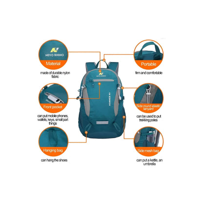CarryQuest® - 20L Rugzak - Waterafstotend - 45x30x15cm - Groen