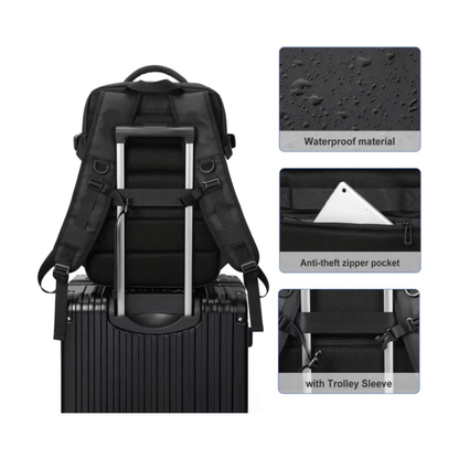 CarryQuest® - 36 - 55 Liter - Laptop Backpack - Laptop Rugzak - Roze