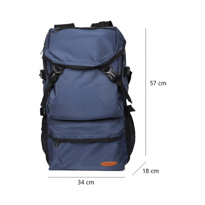 CarryQuest® - 50L Wandelen Reisrugzak - Waterdicht - Laptop 15,6" - Wandelrugzak - Blauw