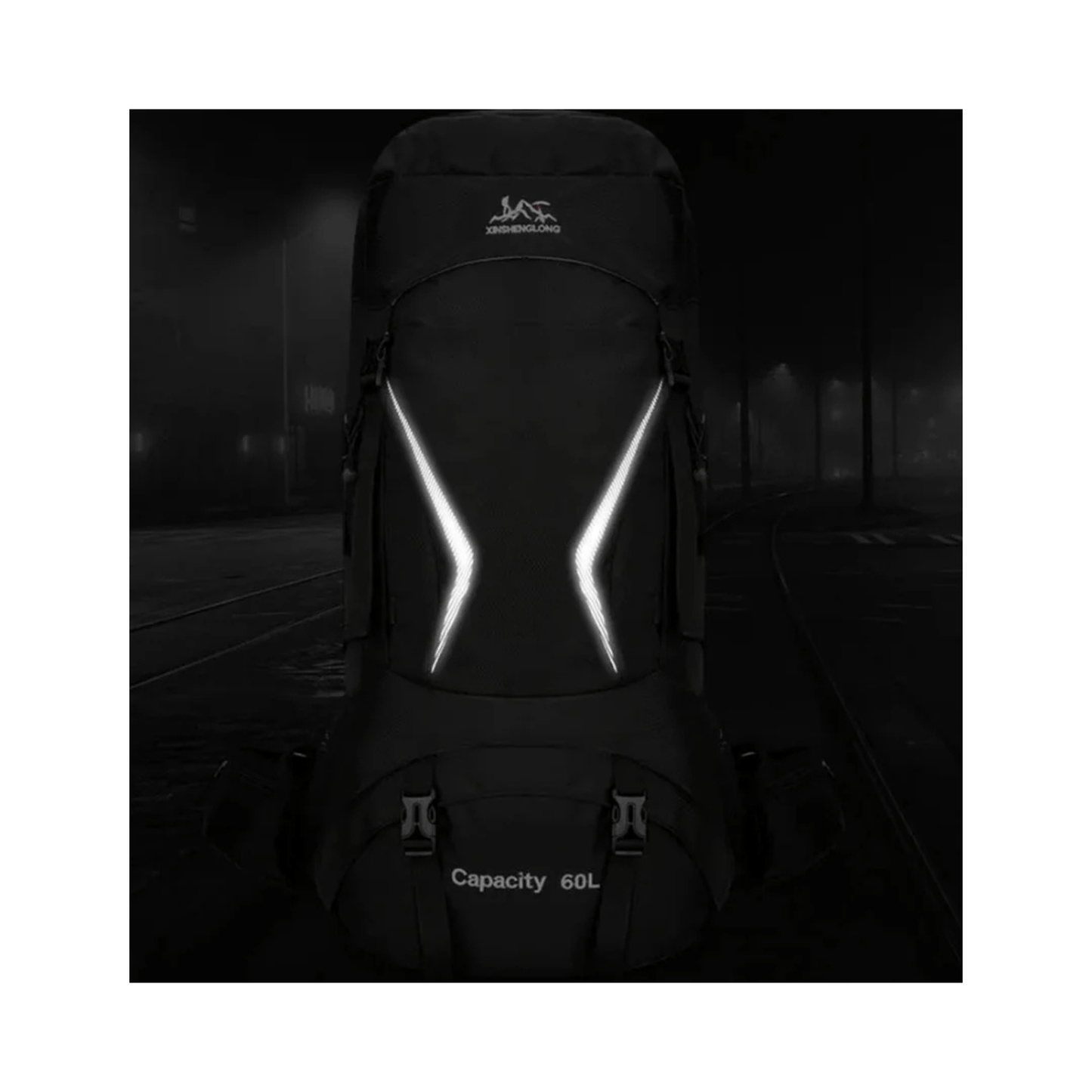 CarryQuest® - 60L - Hiking Rugzak - Rugzak - Waterdicht - Duurzaam - Nylon - Wandelen - Licht blauw