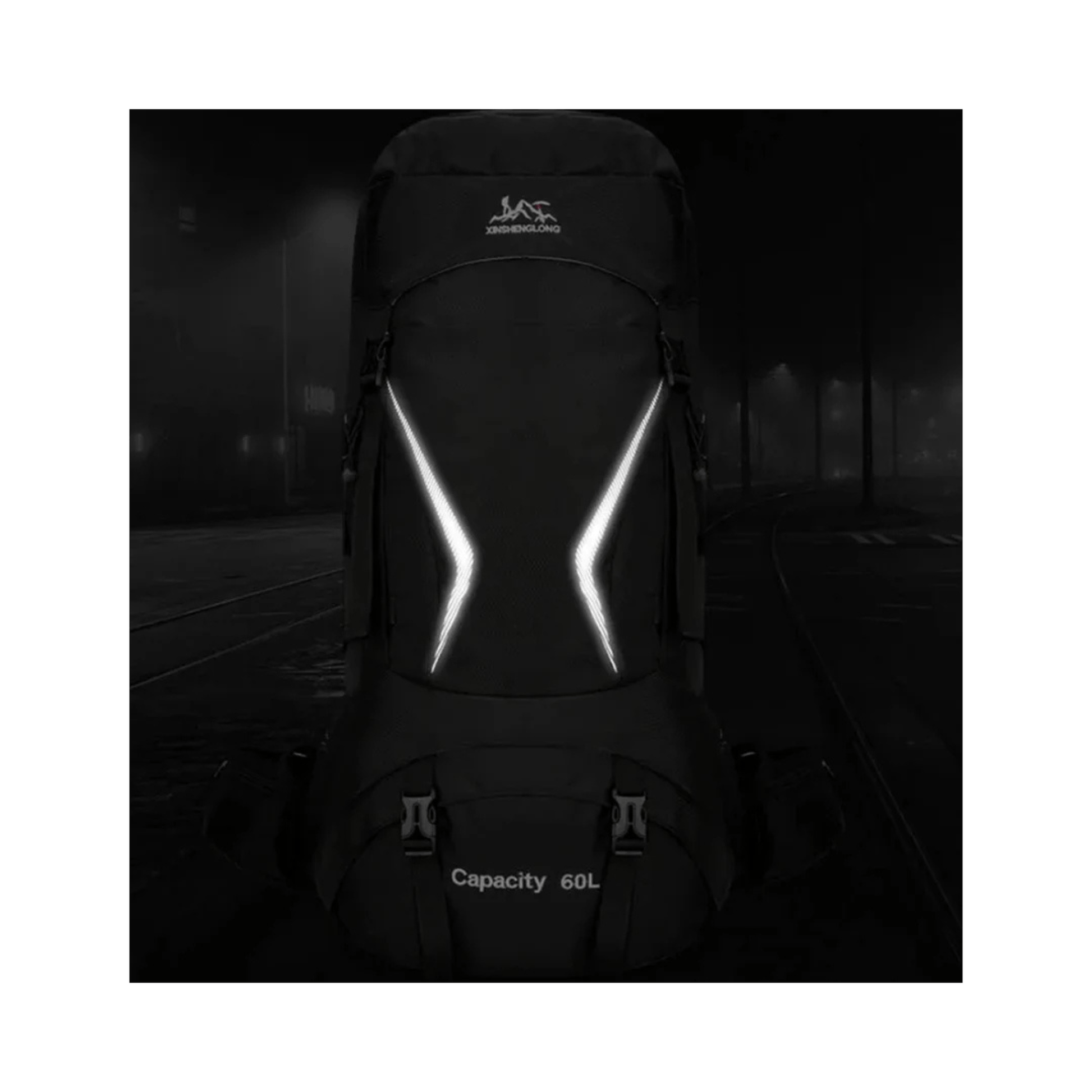 CarryQuest® - 60L - Hiking Rugzak - Rugzak - Waterdicht - Duurzaam - Nylon - Wandelen - Licht blauw