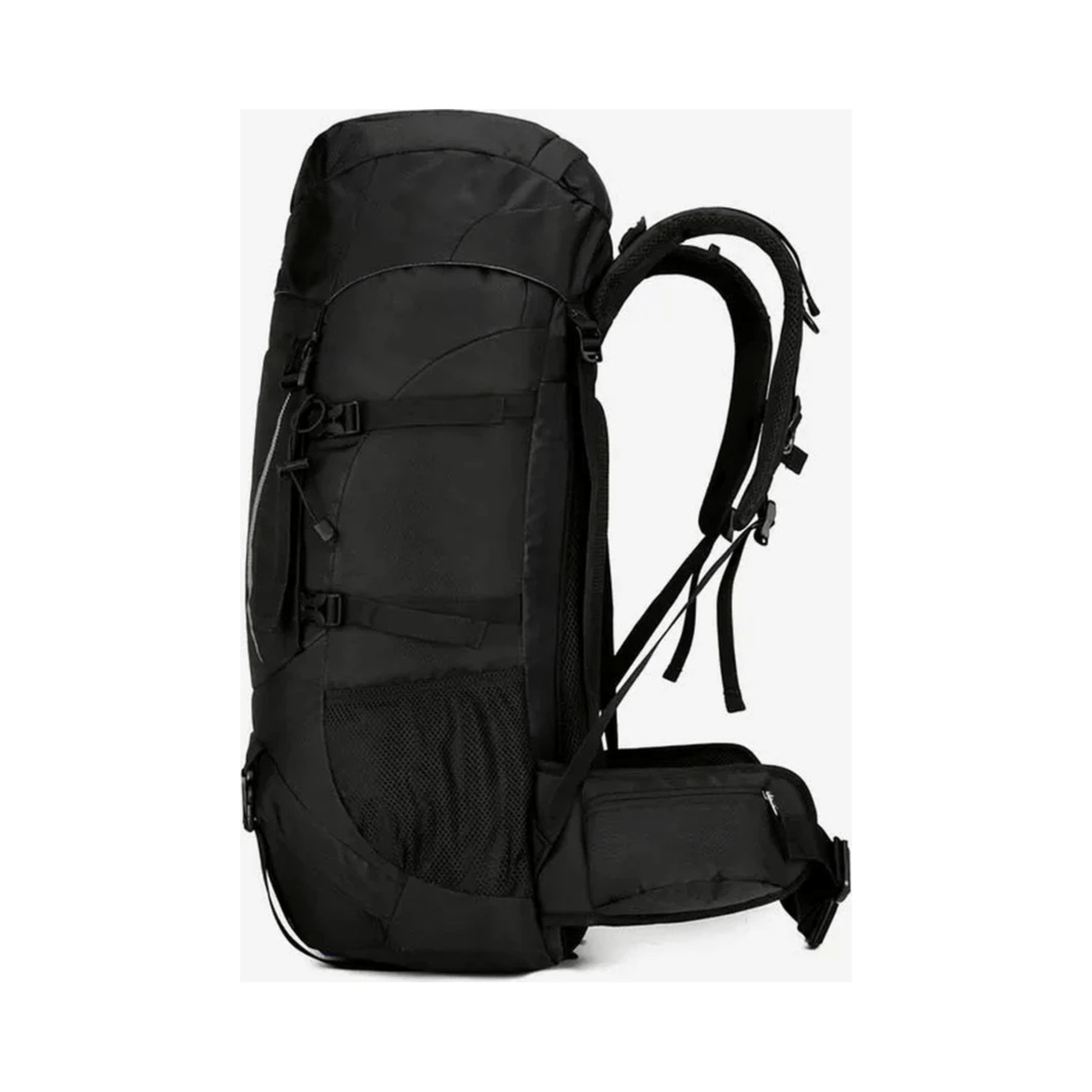 CarryQuest® - 60L - Hiking Rugzak - Rugzak - Waterdicht - Duurzaam - Nylon - Wandelen - Zwart