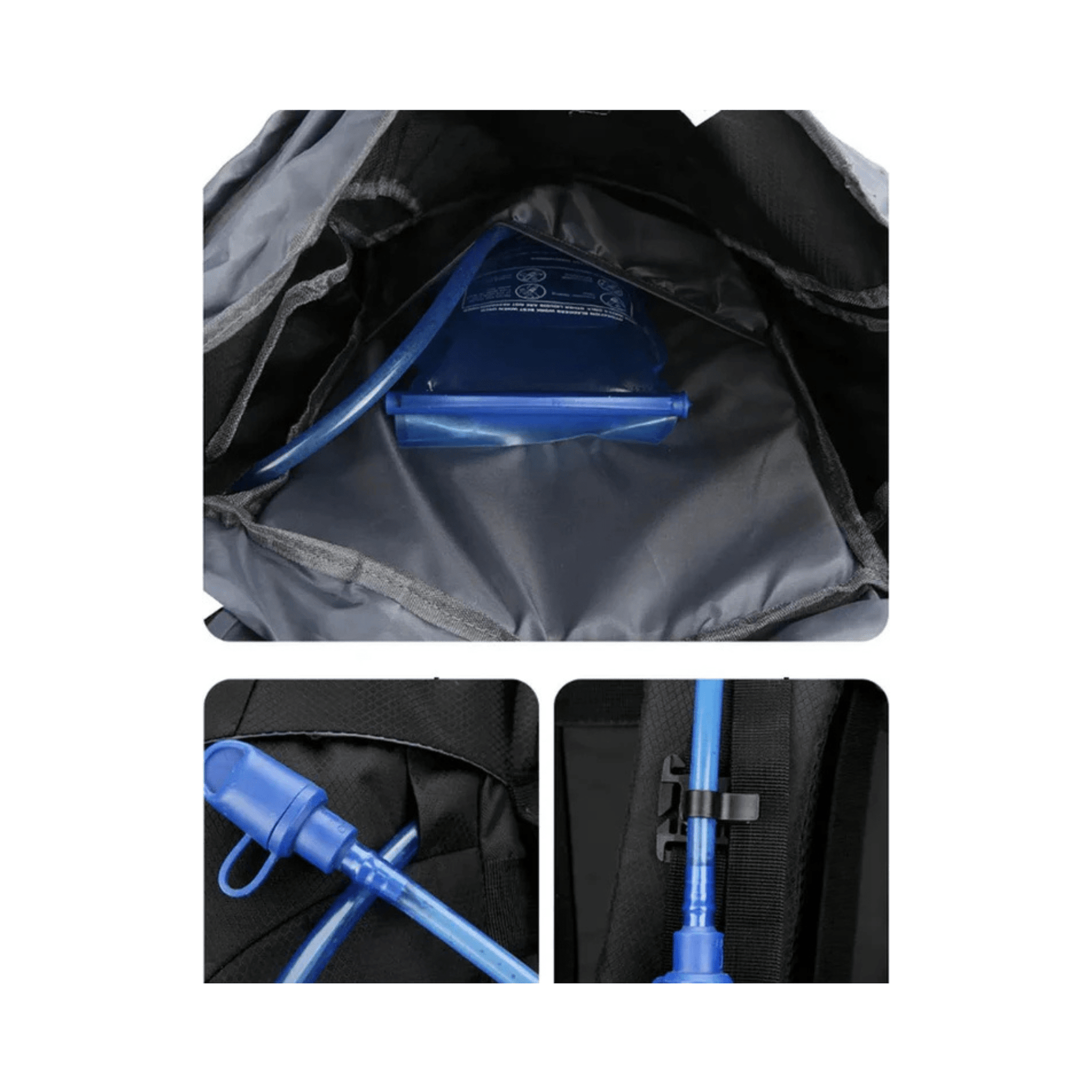 CarryQuest® - 60L - Hiking Rugzak - Rugzak - Waterdicht - Duurzaam - Nylon - Wandelen - Zwart