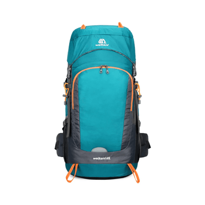 CarryQuest® - 65L - Rugzak - Outdoor - Wandelen - Waterbestendig - Duurzaam - Licht Blauw