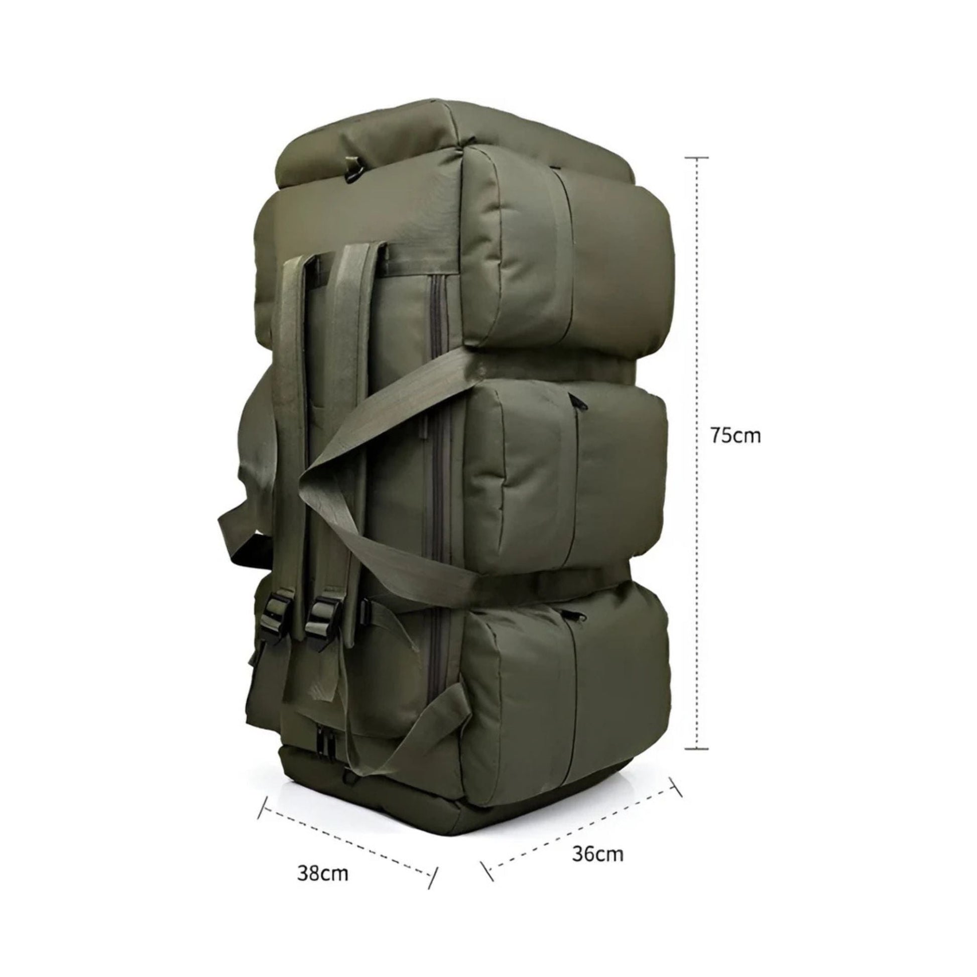 CarryQuest® - 90L Backpacks - Wandelrugzak - Hiking backpack Organizer - 90 Liter - Groen