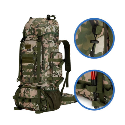 CarryQuest® - 90L Titan - Waterdichte - Wandelen - Heren - Dames - 90 Liter - Backpack - Camouflage
