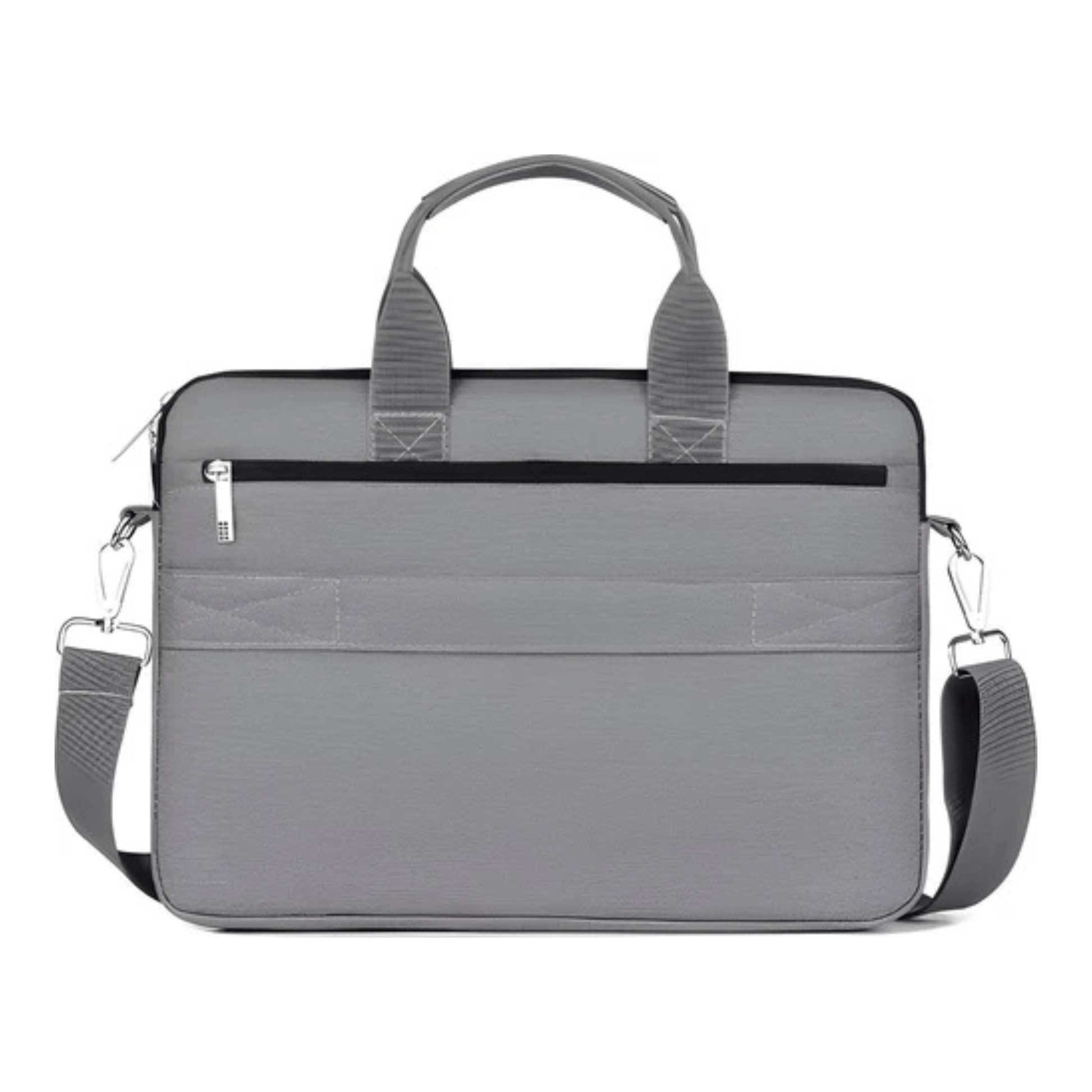 CarryQuest® - Schouderhandtas voor 17 - 17.3 inch Laptops - Hoogwaardig polyester - Grijs