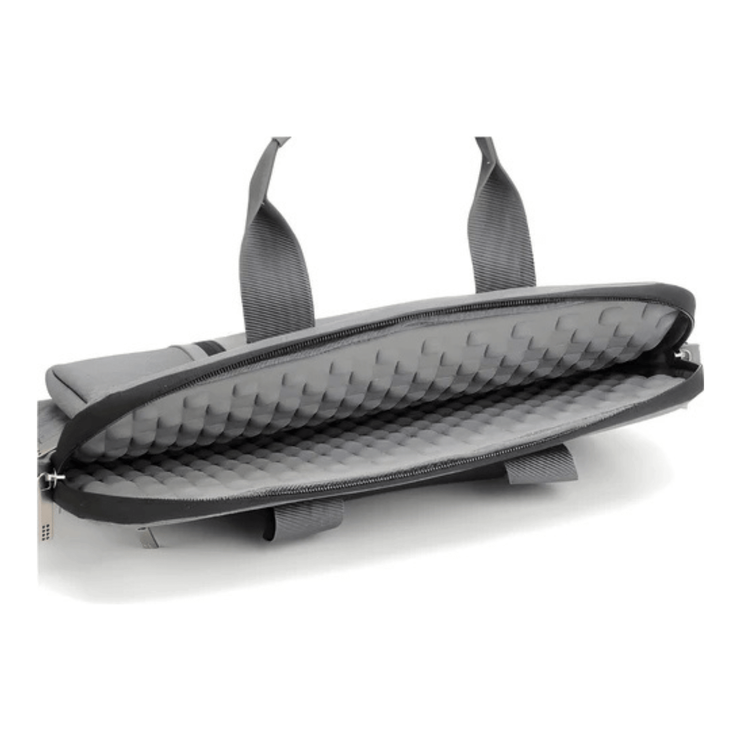 CarryQuest® - Schouderhandtas voor 17 - 17.3 inch Laptops - Hoogwaardig polyester - Grijs