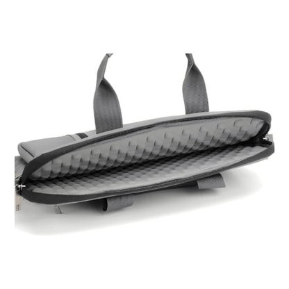 CarryQuest® - Schouderhandtas voor 17 - 17.3 inch Laptops - Hoogwaardig polyester - Grijs
