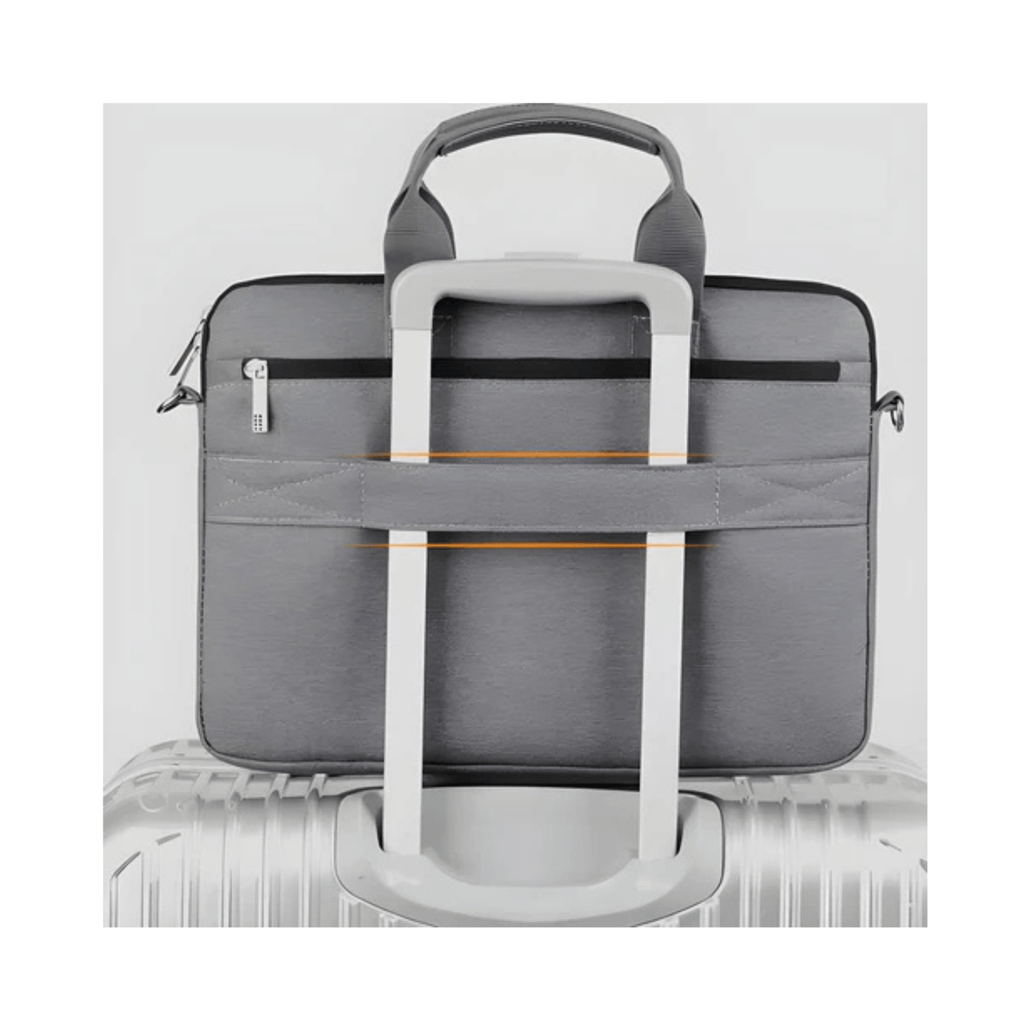 CarryQuest® - Schouderhandtas voor 17 - 17.3 inch Laptops - Hoogwaardig polyester - Zwart