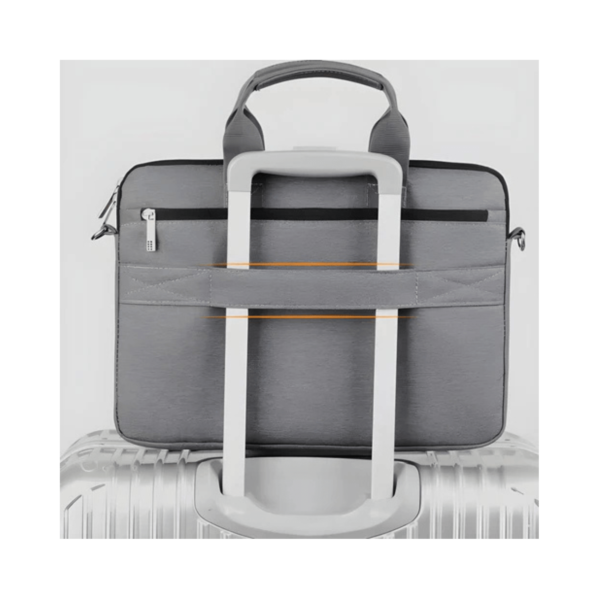 CarryQuest® - Schouderhandtas voor 17 - 17.3 inch Laptops - Hoogwaardig polyester - Zwart