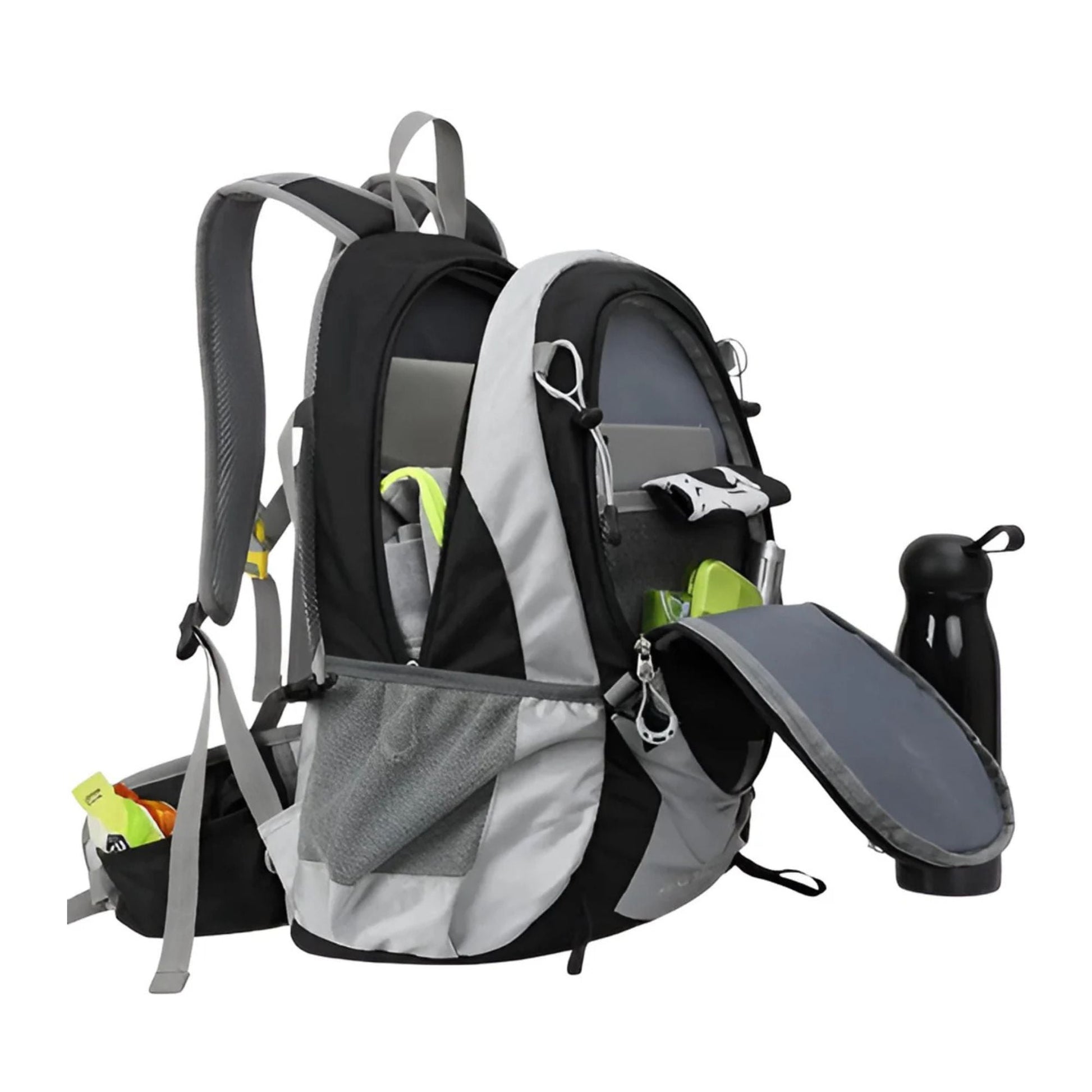 CarryQuest® - Bergbeklimmen Hydratatie Rugzak 25L + 2L Waterzak En Regenhoes - Ergonomisch & Duurzaam - Wandel Rugzak - Oranje