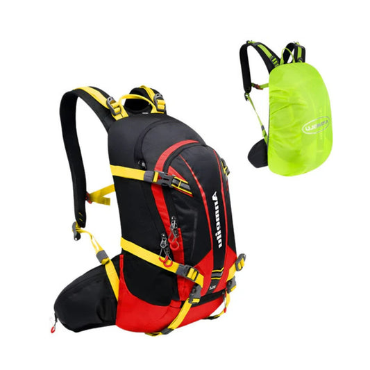 CarryQuest® - Fietsrugzak Schoudertas 20L - Duurzaam Nylon - Hiking Rugzak - Wandelen - Rood