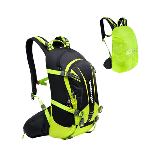 CarryQuest® - Fietsrugzak Schoudertas 20L - Duurzaam Nylon - Hiking Rugzak - Wandelen - Zwart