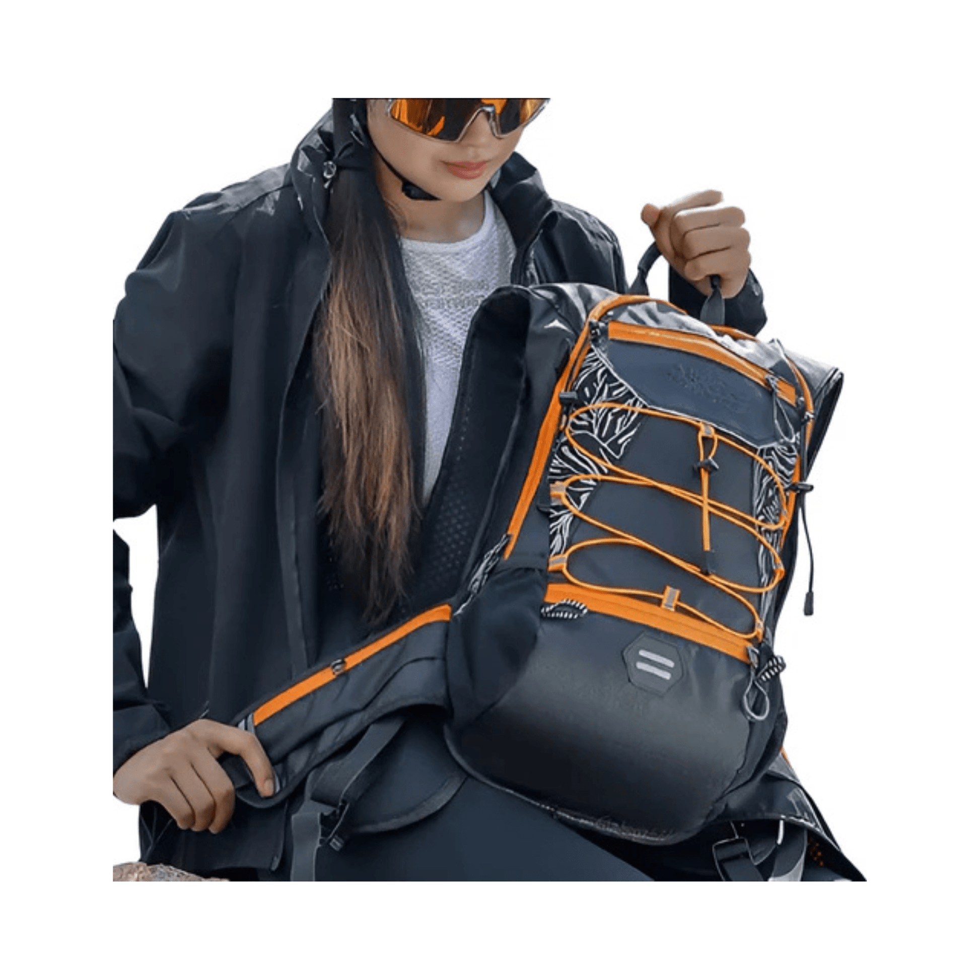 CarryQuest® - Fietsrugzak - Ultralicht 16L Backpack - 1.5L Clip water Bag - Waterbestendig - Groen