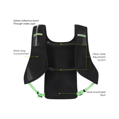 CarryQuest® - Fietsrugzak - Ultralicht 7L - Waterbestendig - Groen