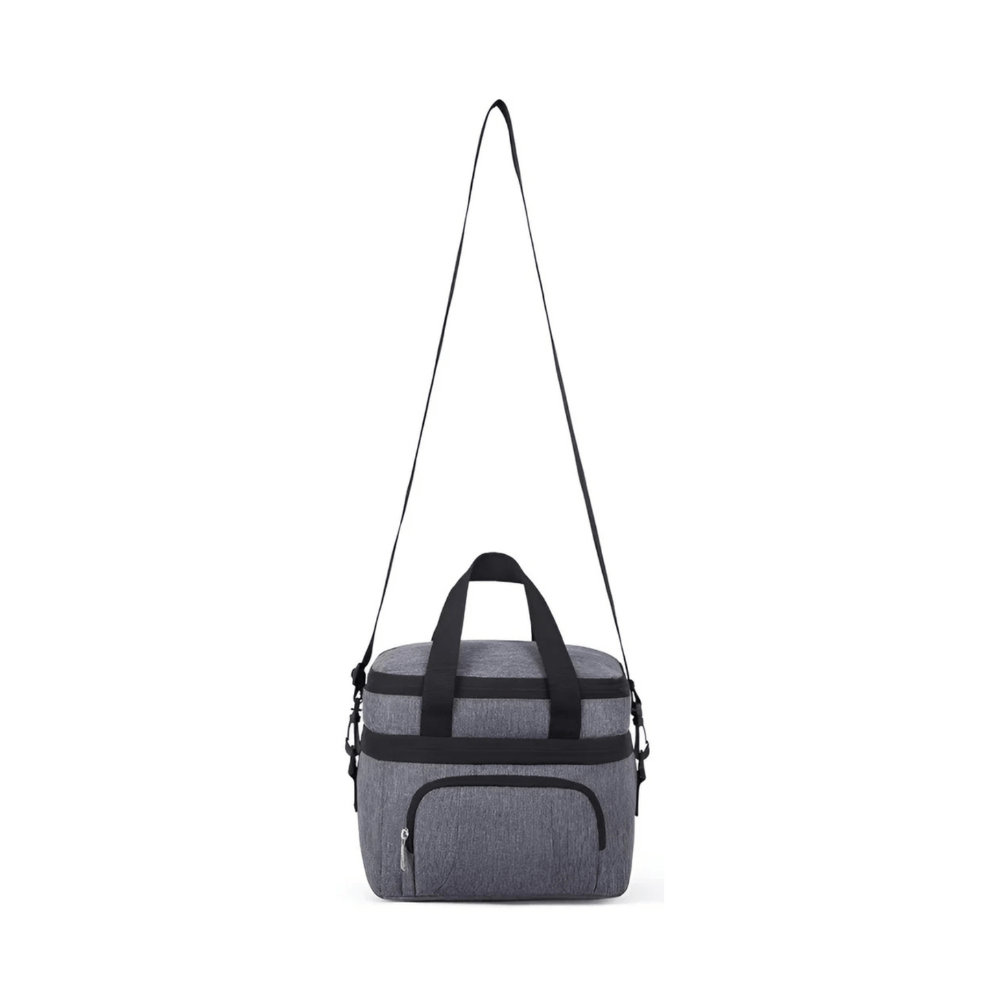 CarryQuest® - Geïsoleerde Lunchtas - Dubbel Compartiment + 8 Uur Isolatie - Thermische Lunchbox - Grijs