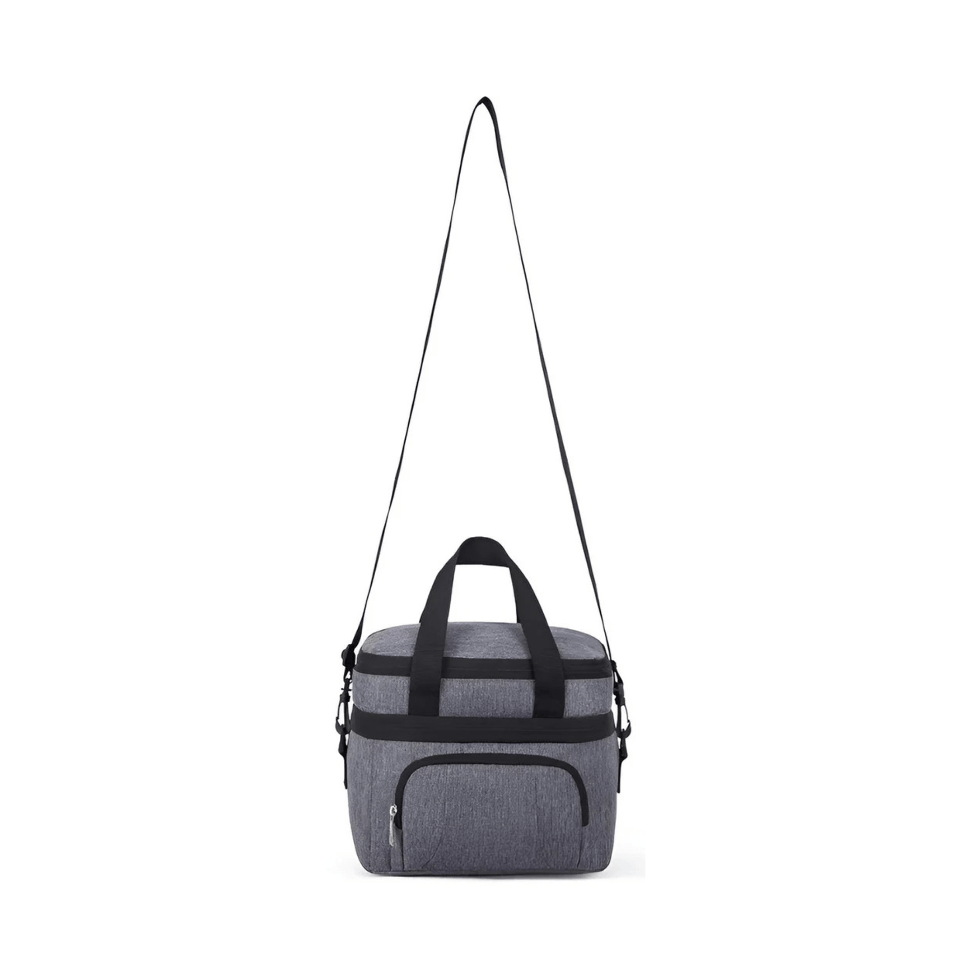 CarryQuest® - Geïsoleerde Lunchtas - Dubbel Compartiment + 8 Uur Isolatie - Thermische Lunchbox - Grijs