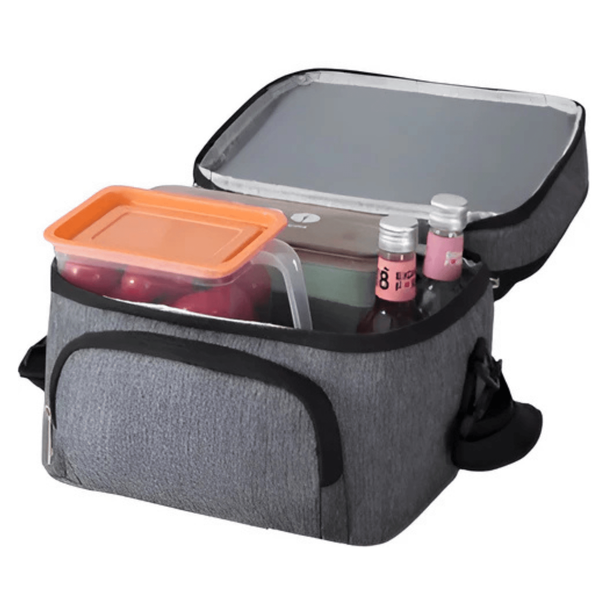CarryQuest® - Geïsoleerde Lunchtas - Dubbel Compartiment + 8 Uur Isolatie - Thermische Lunchbox - Grijs