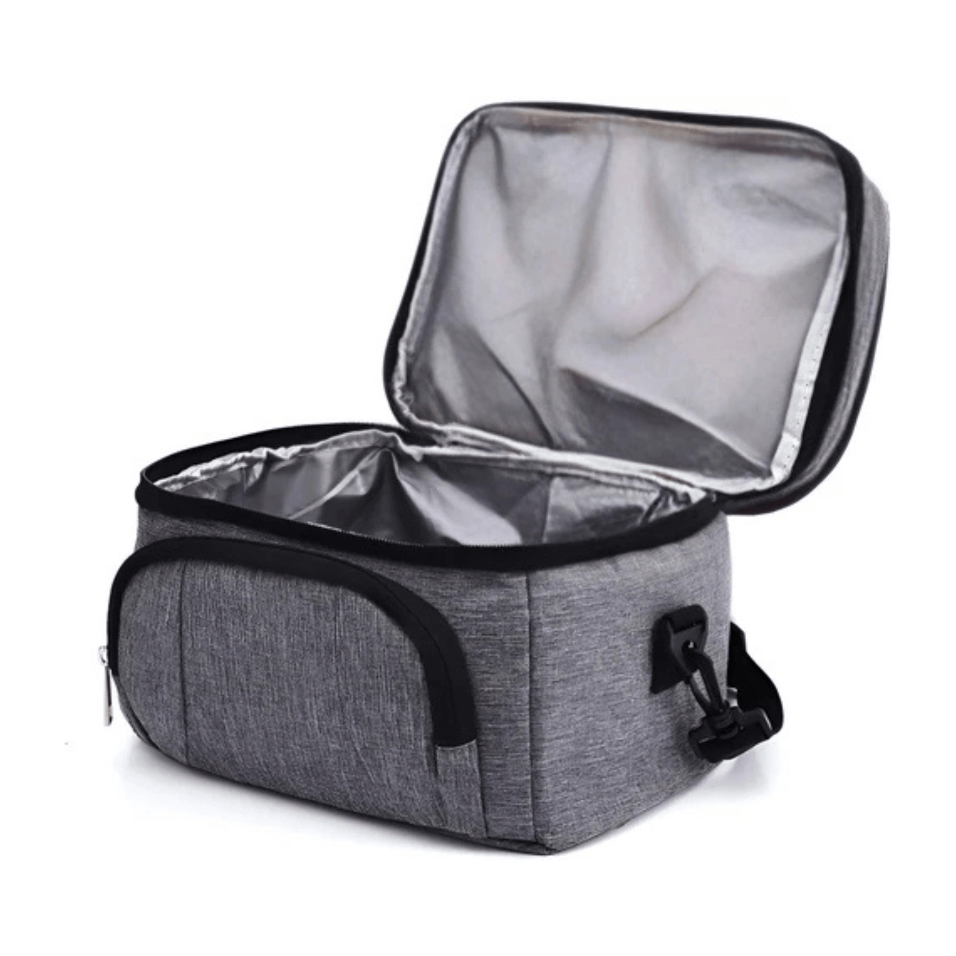 CarryQuest® - Geïsoleerde Lunchtas - Dubbel Compartiment + 8 Uur Isolatie - Thermische Lunchbox - Zwart