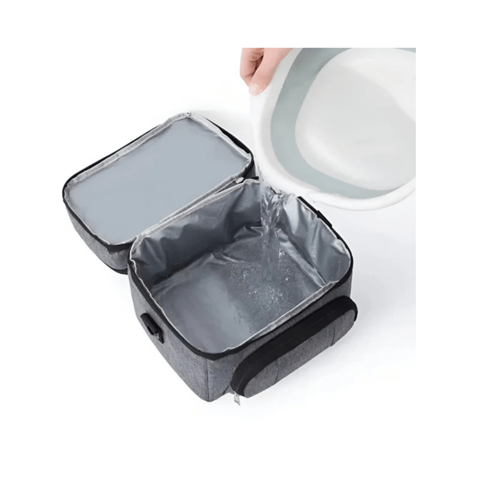 CarryQuest® - Geïsoleerde Lunchtas - Dubbel Compartiment + 8 Uur Isolatie - Thermische Lunchbox - Zwart