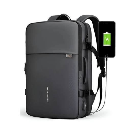 CarryQuest® - Grote Herenrugzak 40L - Laptopvak 17,3" - USB - Laptop Rugzak - Grijs