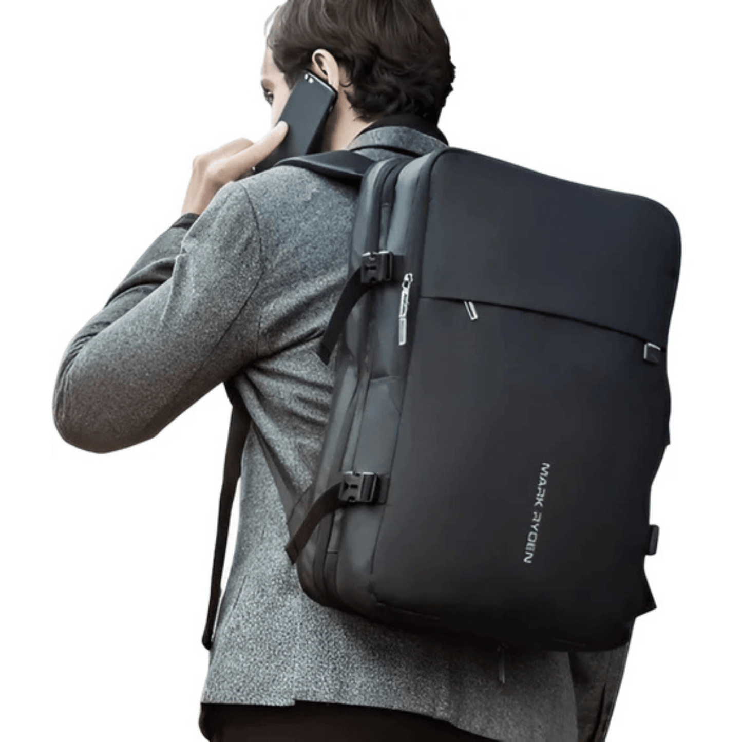 CarryQuest® - Grote Herenrugzak 40L - Laptopvak 17,3" - USB - Laptop Rugzak - Groen