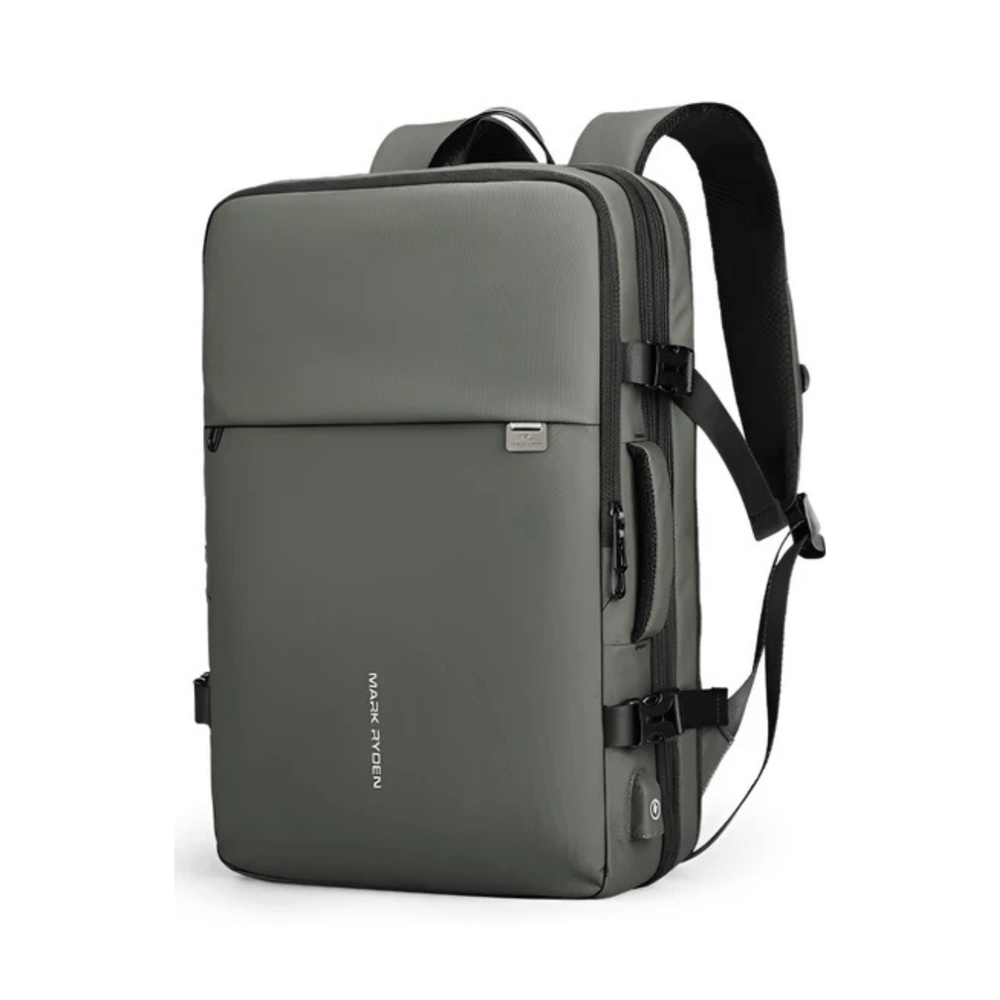 CarryQuest® - Grote Herenrugzak 40L - Laptopvak 17,3" - USB - Laptop Rugzak - Groen