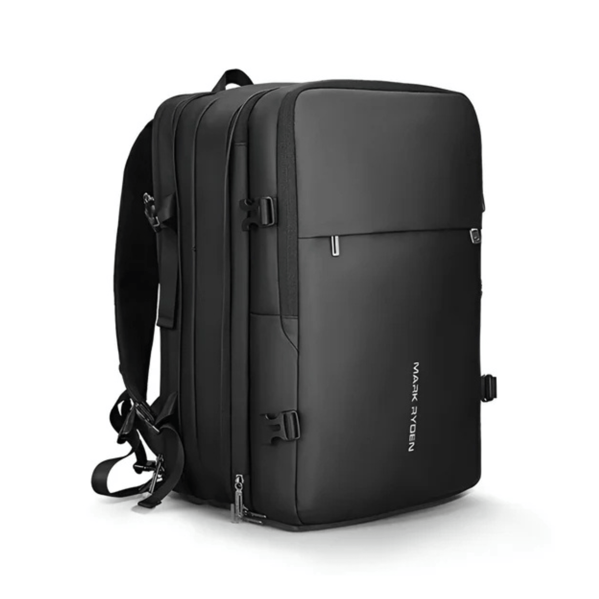 CarryQuest® - Grote Herenrugzak 40L - Laptopvak 17,3" - USB - Laptop Rugzak - Zwart