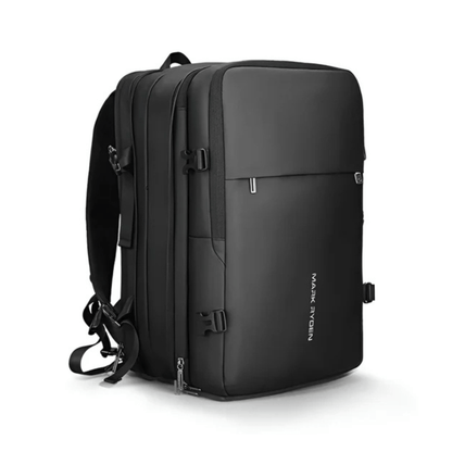 CarryQuest® - Grote Herenrugzak 40L - Laptopvak 17,3" - USB - Laptop Rugzak - Zwart