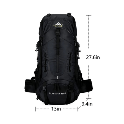 CarryQuest® - Grote Lichtgewicht Nylon Hiking - Voor - Donker Blauw