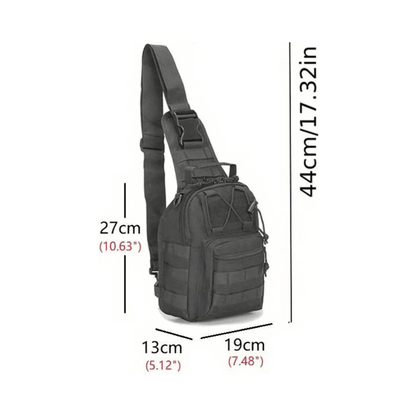 CarryQuest® - Handbagage - Duurzame Buitensportzak - Unisex Design - wandelen - kamperen - reizen - Zwart