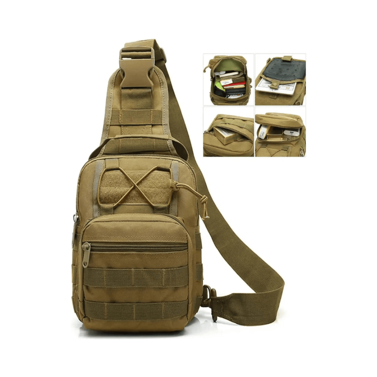 CarryQuest® - Handbagage - Duurzame Buitensportzak - Unisex Design - wandelen - kamperen - reizen - Zwart