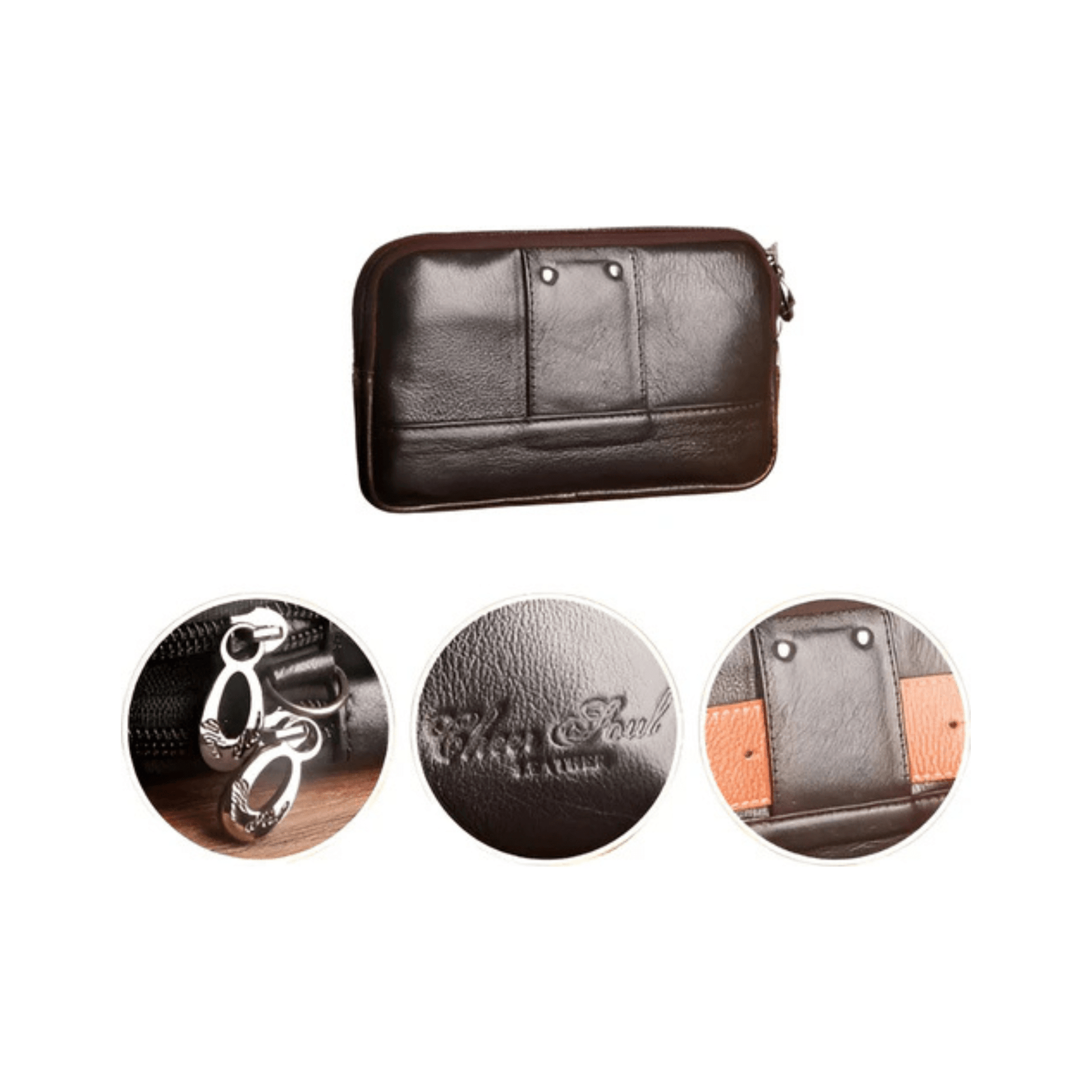 CarryQuest® - Heren Heuptas - Heupgordel Tassen - Haak Sluiting - Zwart
