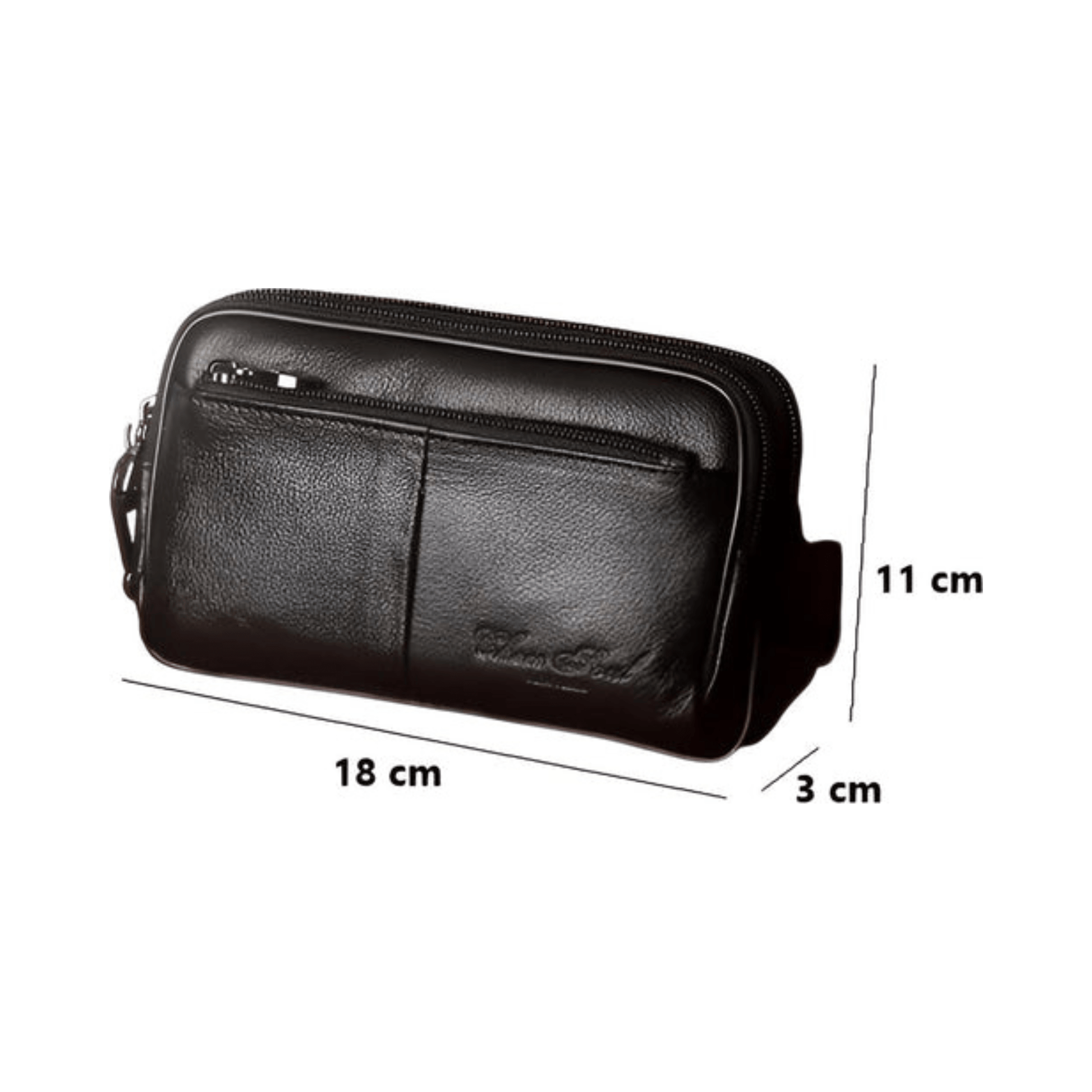 CarryQuest® - Heren Heuptas - Heupgordel Tassen - Haak Sluiting - Zwart