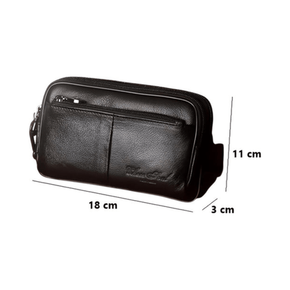 CarryQuest® - Heren Heuptas - Heupgordel Tassen - Haak Sluiting - Zwart