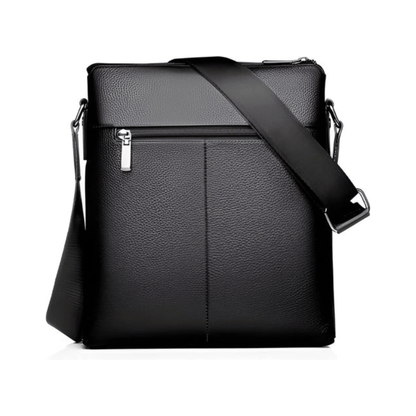 CarryQuest® - Heren Schoudertas PU Leder - Koerierstas - Zakelijke Tassen - Zwart