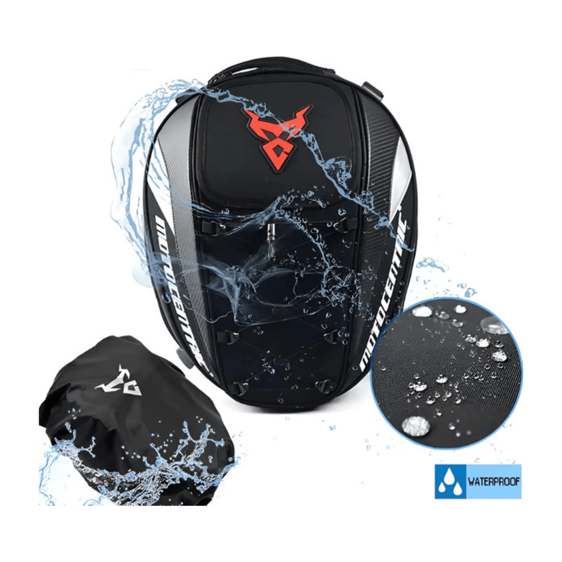 CarryQuest® - Hoogwaardige Waterdicht - 37L Capaciteit - waterdicht Oxford stof - Grijs