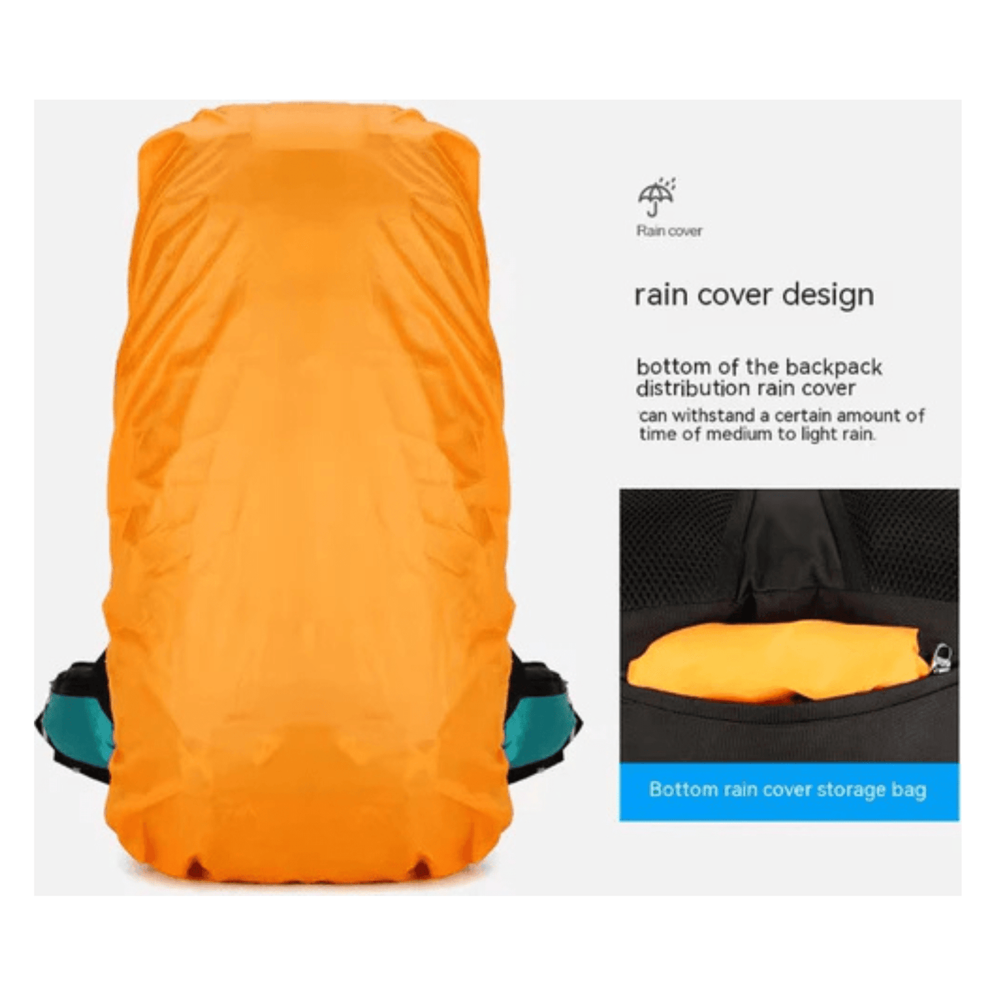 CarryQuest® - Hydratatie rugzak - Schoen - 65L - Blauw