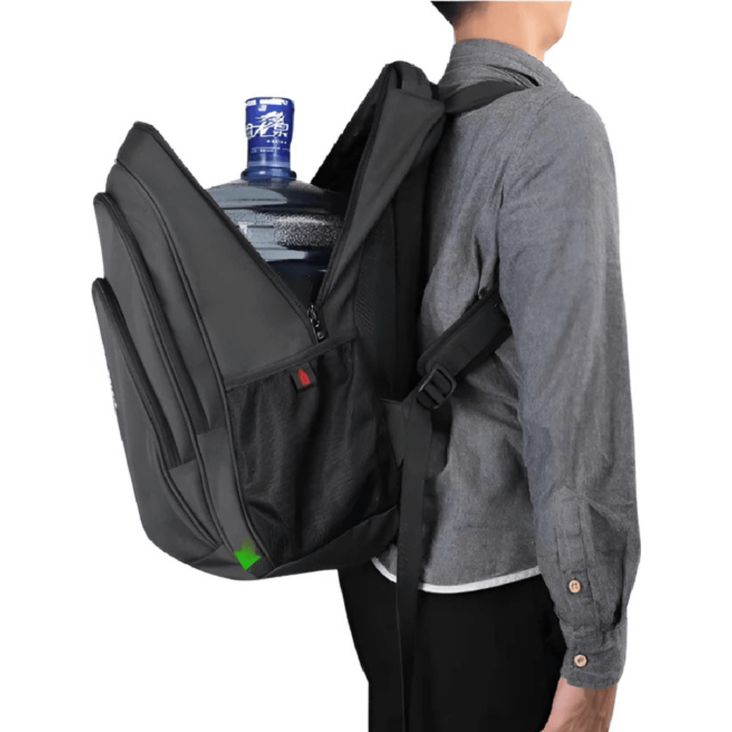 CarryQuest® - Laptop Rugzak 15.6" - Grote Capaciteit + Waterdicht + USB - Zwart