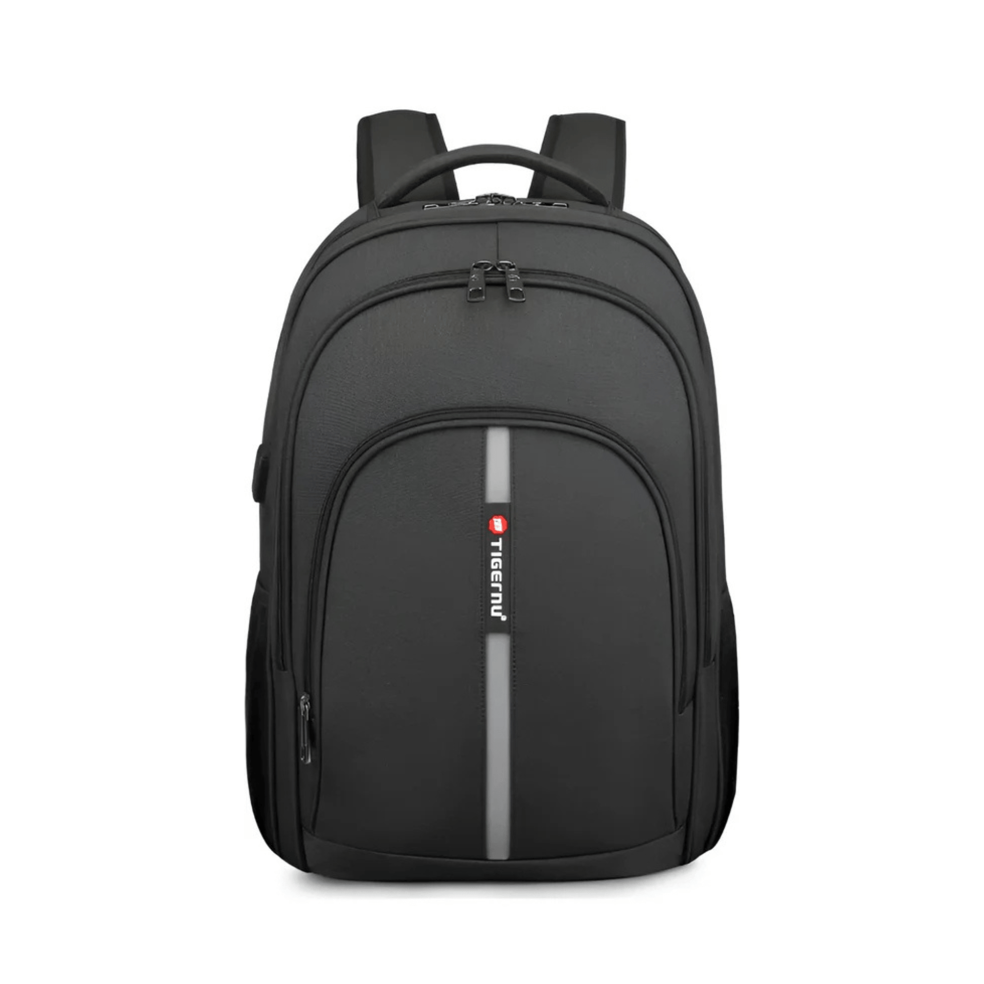 CarryQuest® - Laptop Rugzak 15.6" - Grote Capaciteit + Waterdicht + USB - Zwart