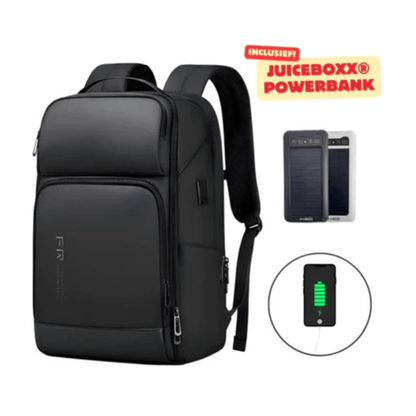 CarryQuest® - Laptop Rugzak - USB Oplaadfunctie - 35L - Laptopvak tot 15.6 inch - Zwart