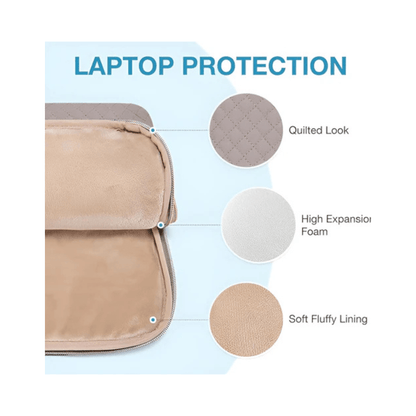 CarryQuest® - Laptoptas - Multifunctionele Laptop Messenger Tas - 15.6 inch MacBook Pro/Air - Grijs