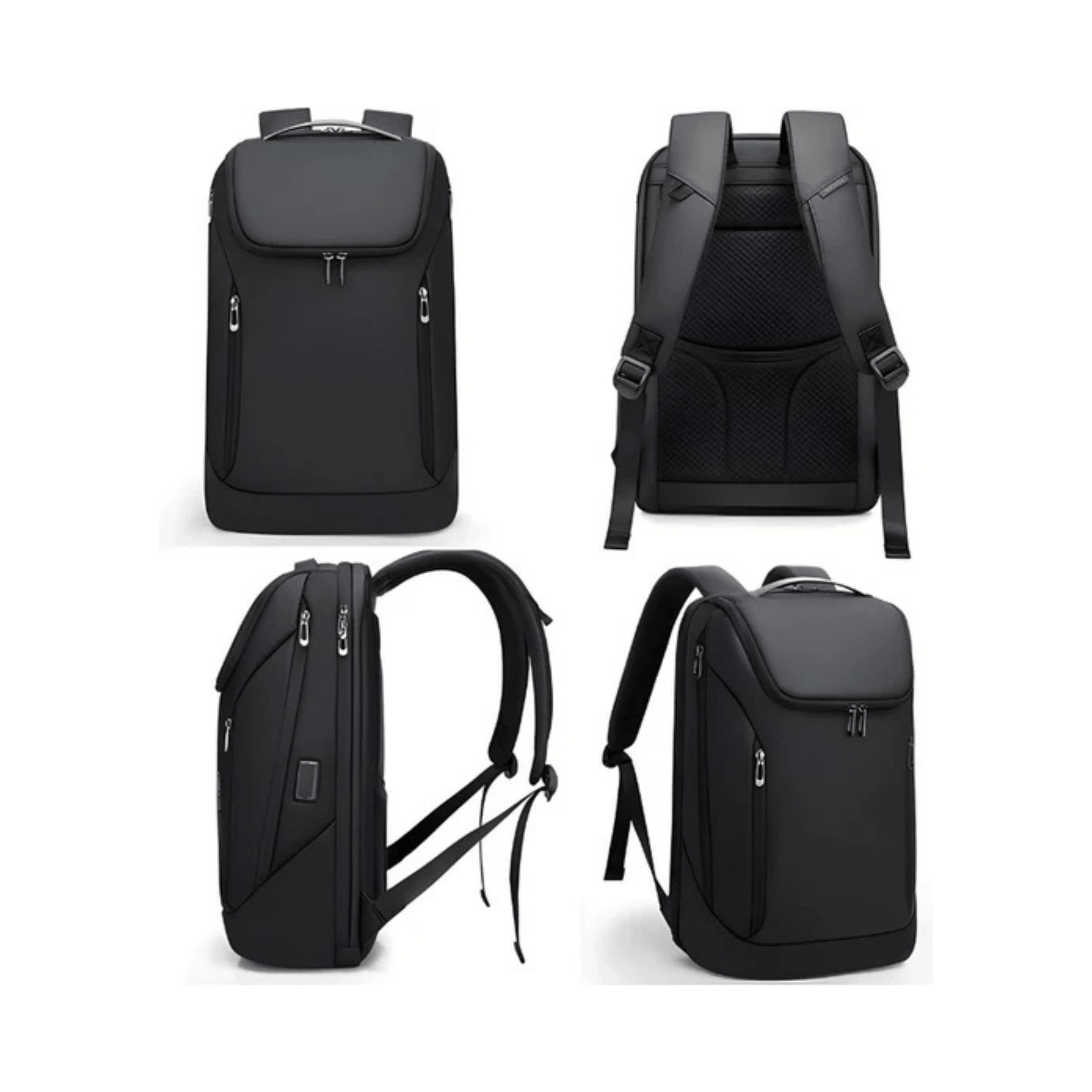CarryQuest® - Laptoptas - Rugzak - Business - Waterdicht - Backpacks - Zwart