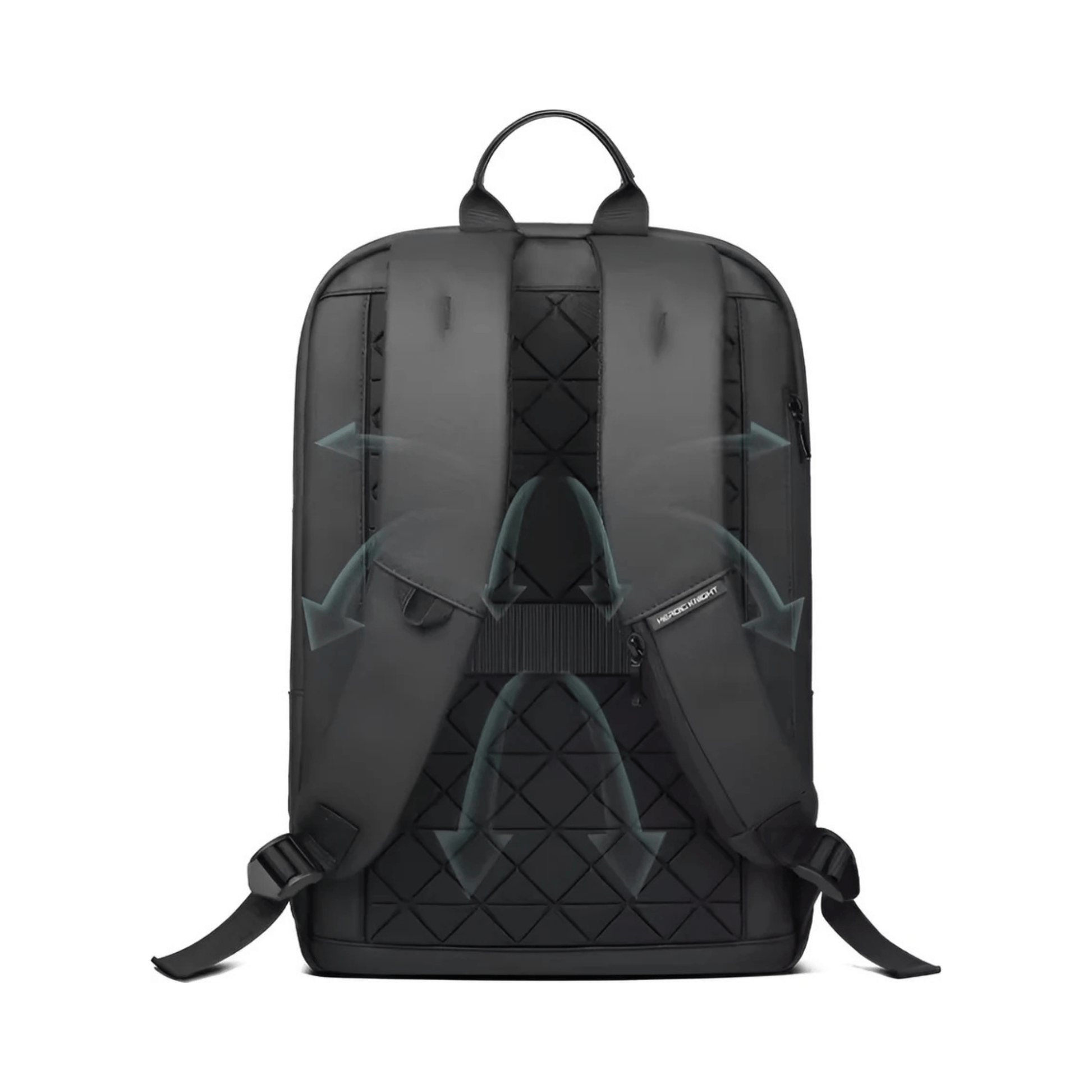CarryQuest® - Laptoptas - Rugzak - Mannen - 15.6 Inch - Waterdicht - Lichtgewicht - Zwart