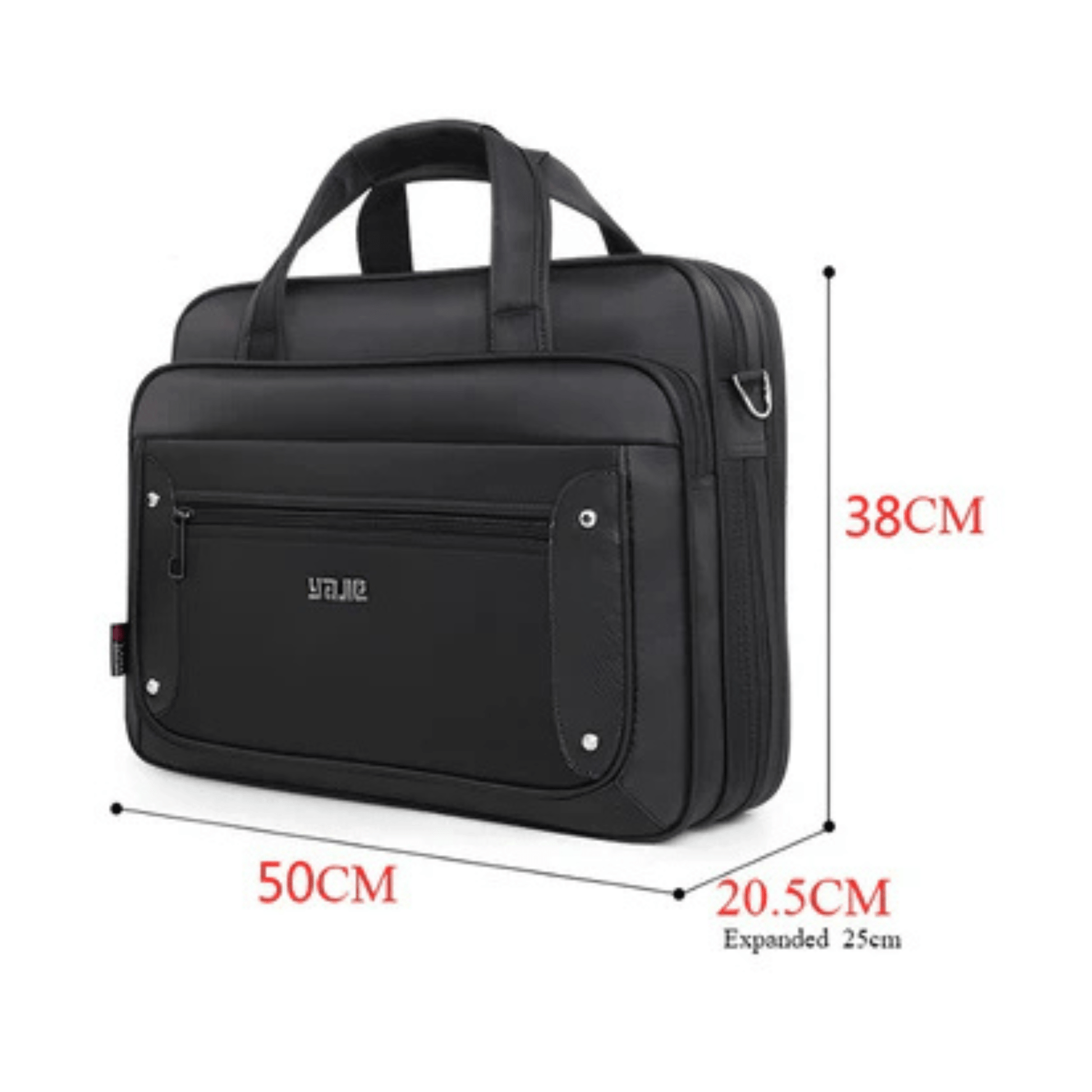 CarryQuest® - Laptoptas - Super Capaciteit Heren Laptop Aktetas - 17 inch Laptops - Zwart