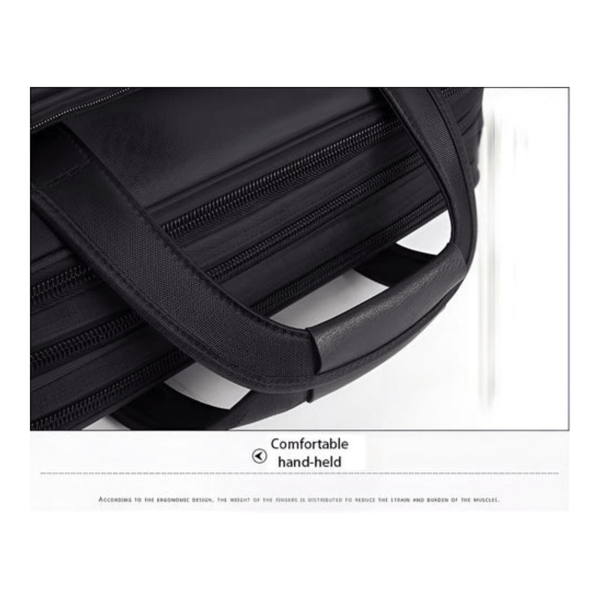 CarryQuest® - Laptoptas - Super Capaciteit Heren Laptop Aktetas - 17 inch Laptops - Zwart